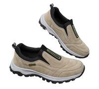 Enjerr Orthopedic Shoes, Enjerr Orthopedic Shoes Men, Slip-Onoutdoor Sneakers，Non-Slip, Usefor Hiking Travel Work (Khaki,8.5)