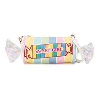 ENJOININ Fun Shape Purse for Women Novelty Handbags Unique Chain Crossbody Bag for Teens with Adjustable Shoulder Strap, White