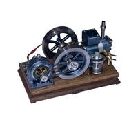 ENJOMOR Metal Engine Model Kit, Vintage Horizontal 4-Stroke Internal Combustion Engine with Water Cooling System, Dual Starting, Science Educational Kit for Engineering Enthusiasts