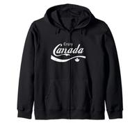 Enjoy Canada Flag Maple Leaf Canadian Love Canada Souvenir Zip Hoodie