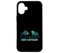 Enjoy Capitalism Bull Bear Stock Market Trader Case for iPhone 16 Plus