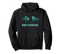 Enjoy Capitalism Bull Bear Stock Market Trader Pullover Hoodie