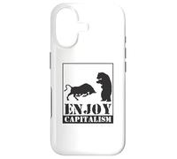 Enjoy Capitalism Bulls and Bears on the stock market Case for iPhone 17