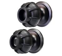 Enjoy Cover | Door Handle Grip Doorstop Knob Stopper Cover, Set of 2 Door Knob Grips Universal Size Protects Walls from Dents and Damage (Black)