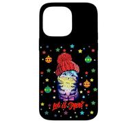 Enjoy Cute Colorful Christmas Cat Let's Snow Graphic Fun Case for iPhone 14 Pro Max