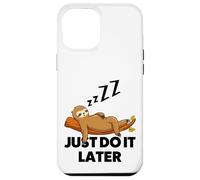 Enjoy Do It Later Cool Funny Sarcastic Lazy Sloth Sleep Fun Case for iPhone 12 Pro Max