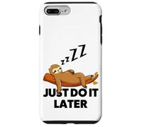 Enjoy Do It Later Cool Funny Sarcastic Lazy Sloth Sleep Fun Case for iPhone 7 Plus/8 Plus