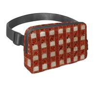 Enjoy Hassle-Free Adventures with our Travel Waist Pack, Designed for Men and Women on The Move, Red Checkerboard Pattern