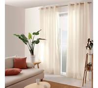 Enjoy Home, 2007ECO135240, Eyelet Panel, 135 x 240 cm, Cotton, Ecru, 135 x 240 cm