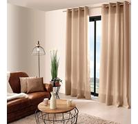 Enjoy Home Bachette 2015NA140240 Polyester Curtain with 8 Eyelets 140 x 240 cm Natural, 240x140 cm