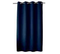 Enjoy Home Basic Blackout Curtain 8 Silver Eyelets Diameter 4 cm 100% Polyester Oeko-TEX Certified Fabric 140 x 180 cm Navy Blue