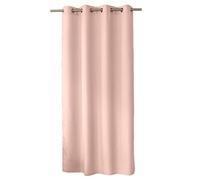 Enjoy Home Basic Polyester Curtain with 8 Silver Eyelets Diameter 4 cm 140 x 240 cm Old Pink