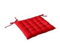 Enjoy Home Cotton Pique Chair Seat Cover 38 x 38 cm, red, 40x40