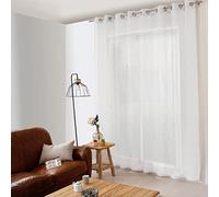Enjoy Home Maya Net Curtain 300 x 240 cm White with 16 Silver Metal Eyelets Diameter 4 cm Maya Range