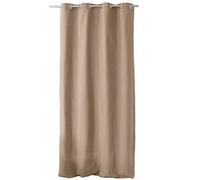 Enjoy Home Panama Curtain with 8 Silver Eyelets Diameter 4 cm 100% Cotton Oeko-Tex Fabric Natural 135 x 240 cm