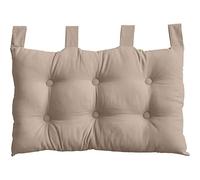 Enjoy Home Wall Headboard, 70 x 45 cm, Natural Beige, Hanging, Quilted Cushion, 100% Cotton, Panama Collection