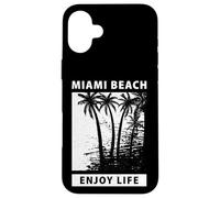 Enjoy Life, Abstract Cool Miami Beach Outfit, Miami Florida Case for iPhone 16 Plus