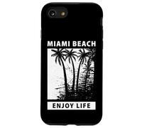 Enjoy Life, Abstract Cool Miami Beach Outfit, Miami Florida Case for iPhone SE (2020) / 7/8