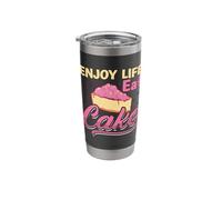 Enjoy Life Eat Cake Bakery Love Baking Bakers Lover Baker Stainless Steel Insulated Tumbler