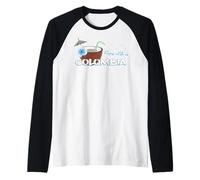 Enjoy Life in Colombia South America Vacation Souvenir Raglan Baseball Tee