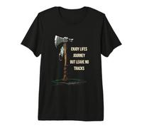 Enjoy Lifes Journey But Leave No Tracks Native American Premium T-Shirt