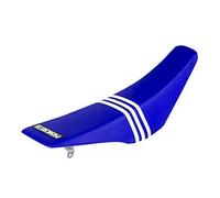 Enjoy MFG Seat Cover is a Compatible Fit for the 2004-2009 Honda CRF 250R All Blue/White Stripes TLD