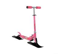 Enjoy outdoor action on snow or land with this dual-function scooter built with strong iron and flexible PVC components (B)