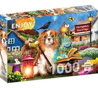 ENJOY Puzzle Fun Magic School for Dogs and Puppies - 1000 Pieces Jigsaw Puzzle for Adults - Matte Finish, Soft Touch, Easy to Assemble, Tight Fit, Vivid Colors, Missing Pieces Service