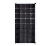 enjoy solar PERC Mono 190 W 12 V 9 Busbars (9BB) 166 x 166 mm Monocrystalline Solar Panel Ideal for Motorhome, Garden Shed, Boat