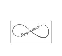 Enjoy Solitude Temporary Tattoo Lasts To 15 Days Waterproof Semi Permanent Sticker