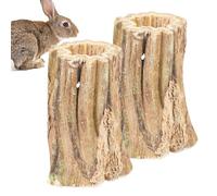 Enjoy the delicious aromas of papaya and plum chewing bunny, chewing sticks for small animals, two natural chewing sticks to papaya, chewing toy sticks
