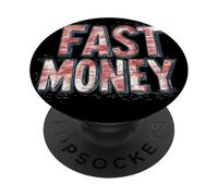 Enjoy the Hustle with this Fast Money Appeal PopSockets Adhesive PopGrip