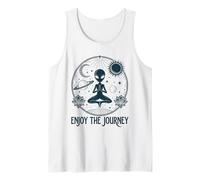 Enjoy the Journey Yoga Celestial Alien Meditation Vibes Tank Top