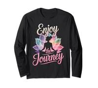 Enjoy the Journey Yoga Celestial Meditation Peace Vibes Long Sleeve T-Shirt