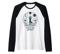 Enjoy the Journey Yoga Celestial Meditation Peace Vibes Raglan Baseball Tee
