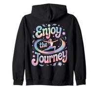 Enjoy the Journey Yoga Celestial Meditation Peace Vibes Zip Hoodie