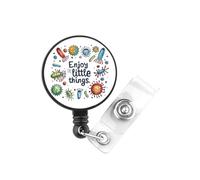Enjoy The Little Things Biology Gift Cellular Microbiology Science Gift Microbiologist Badge Reel (Little Things)