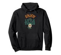 Enjoy the Little Things Daisy Flower Pullover Hoodie