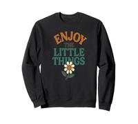 Enjoy the Little Things Daisy Flower Sweatshirt