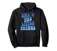 Enjoy The Little Things Happy Face Aesthetic Pullover Hoodie