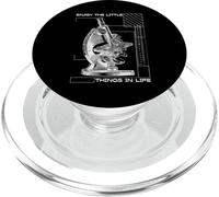 Enjoy The Little Things In Life Microscope Microbiology PopSockets PopGrip for MagSafe