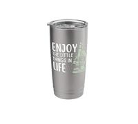 Enjoy The Little Things in Life Microscope Stainless Steel Insulated Tumbler