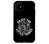 Enjoy The Little Things - Microscope and Bacteria Biologist Case for iPhone 11