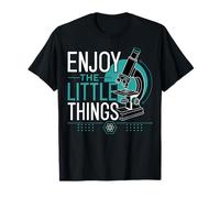 Enjoy The Little Things Microscope Science T-Shirt