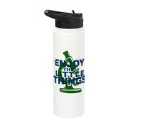Enjoy The Little Things Microscopic Fun Stainless Steel Insulated Water Bottle
