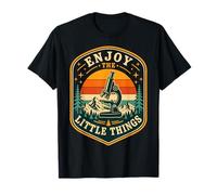 Enjoy The Little Things Science Nature Microscope T-Shirt