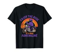 Enjoy the Ride Free Adrenaline Motorcycle Humor Art T-Shirt