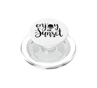 Enjoy The Sunset Love Cute Summer Sun PopSockets PopGrip for MagSafe