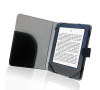 ENJOY-UNIQUE Book Style Litch Pu leather Case Cover for 6" ebook Reader Case Cover for sony/kobo/pocketbook/nook/tolino 6inch ebook reader (Black)