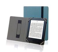 ENJOY-UNIQUE Natural linen Case Cover for 6" ebook Reader universal hemp Case Cover for sony/kobo/tolino/pocketbook 6inch ebook reader (Aegean Blue)